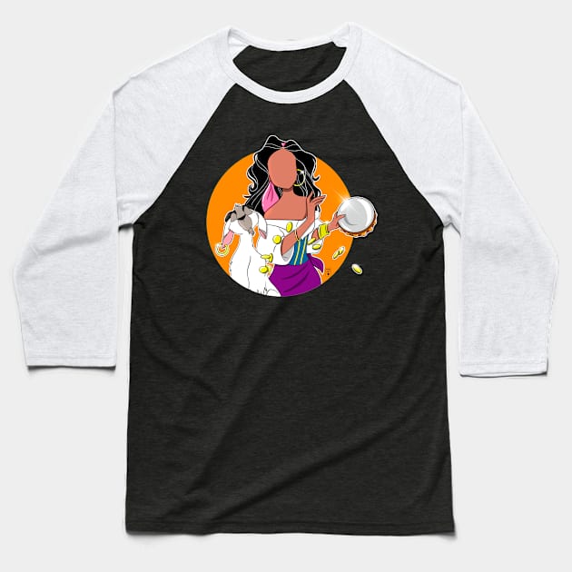 Esmeralda Baseball T-Shirt by kakunat